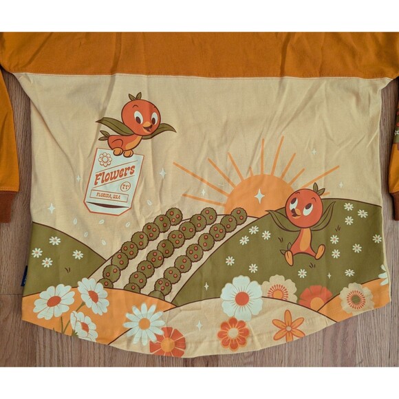 Disney Spreadin' The Sunshine Spirit Jersey Adult Medium Orange Bird Epcot - Picture 8 of 11